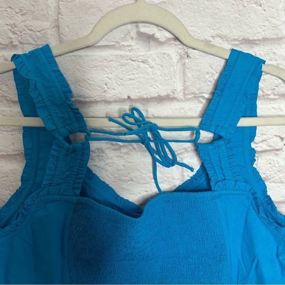 Free People Kerry Embroidered Ruffle Trim Cotton Tank Top Size Medium - Picture 8 of 14